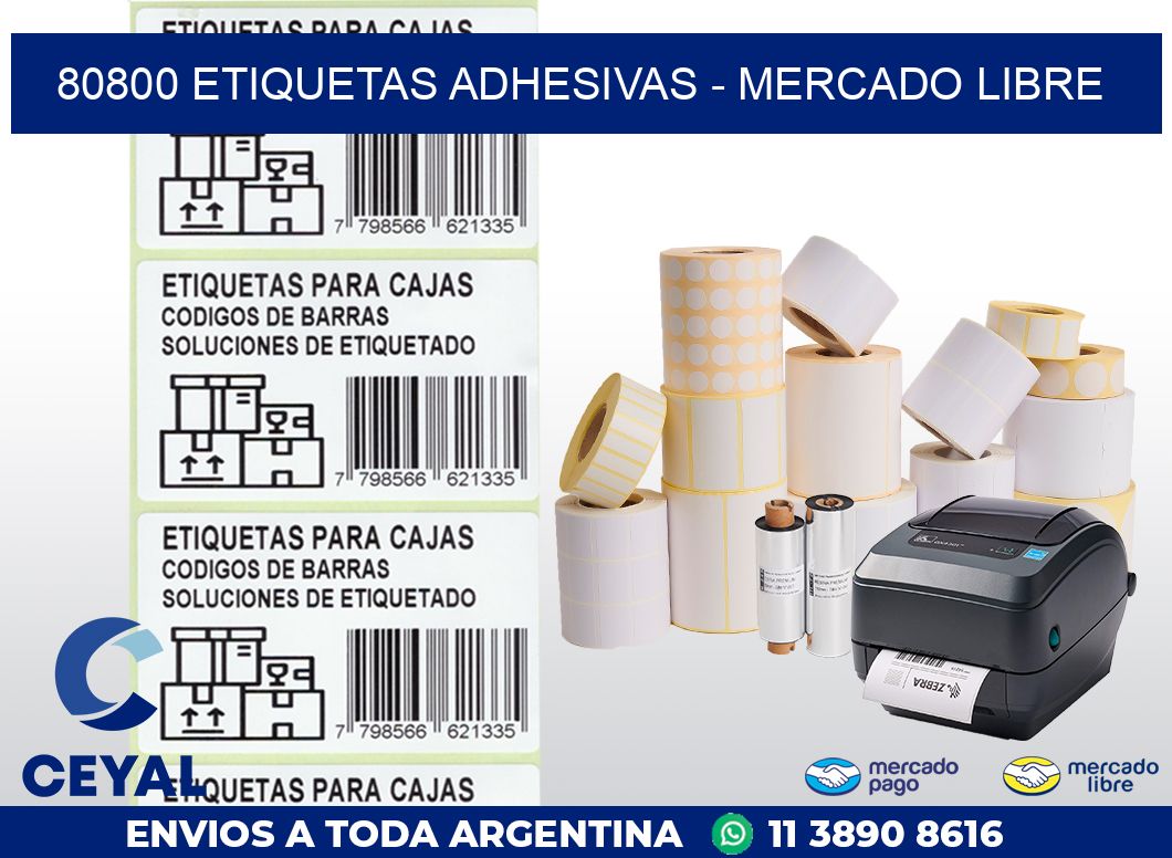 80800 ETIQUETAS ADHESIVAS – MERCADO LIBRE | Zebra Etiquetadora