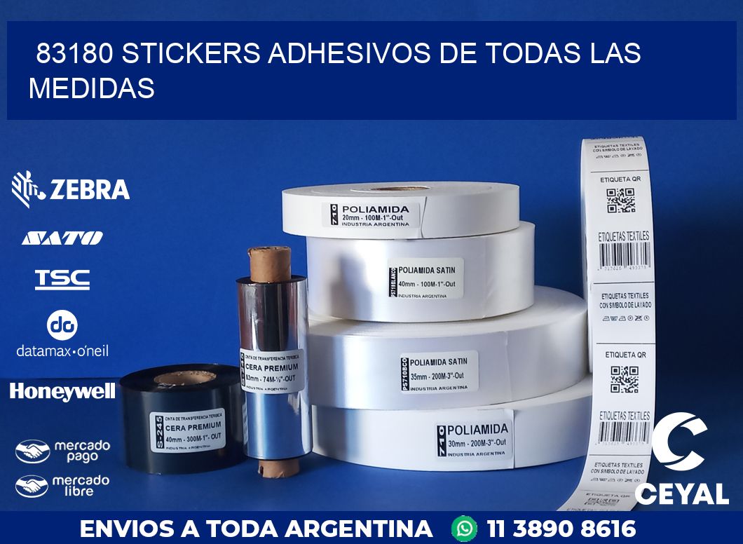 83180 STICKERS ADHESIVOS DE TODAS LAS MEDIDAS