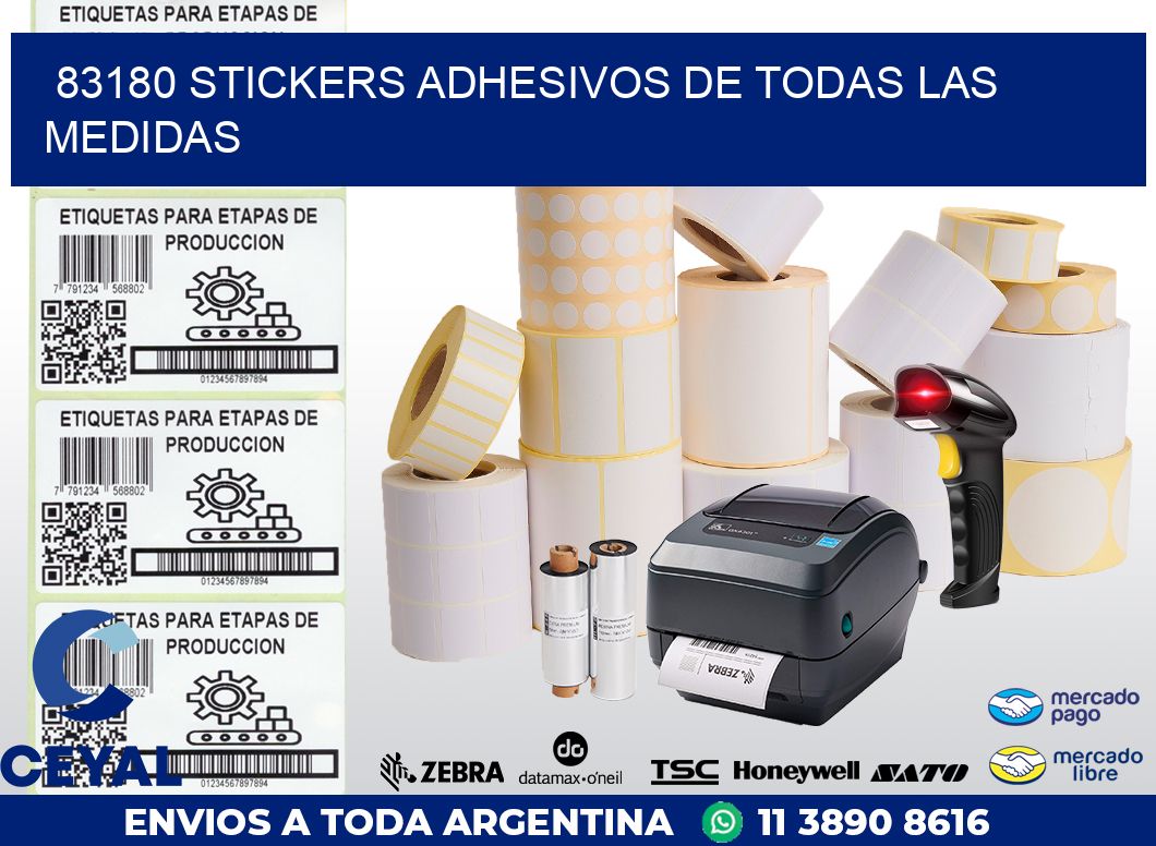 83180 STICKERS ADHESIVOS DE TODAS LAS MEDIDAS