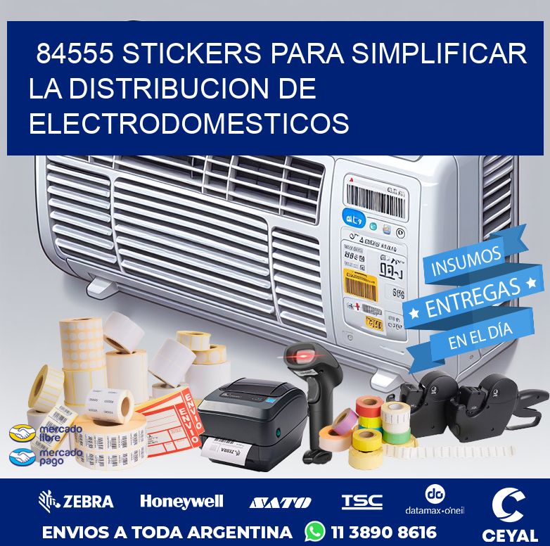 84555 STICKERS PARA SIMPLIFICAR LA DISTRIBUCION DE ELECTRODOMESTICOS