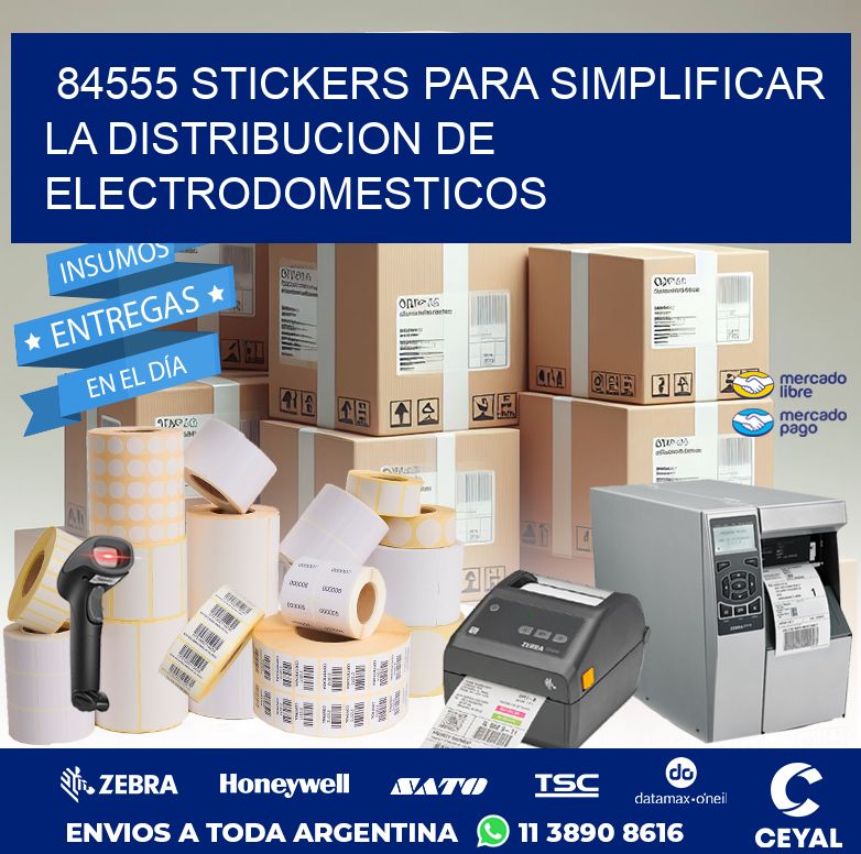 84555 STICKERS PARA SIMPLIFICAR LA DISTRIBUCION DE ELECTRODOMESTICOS