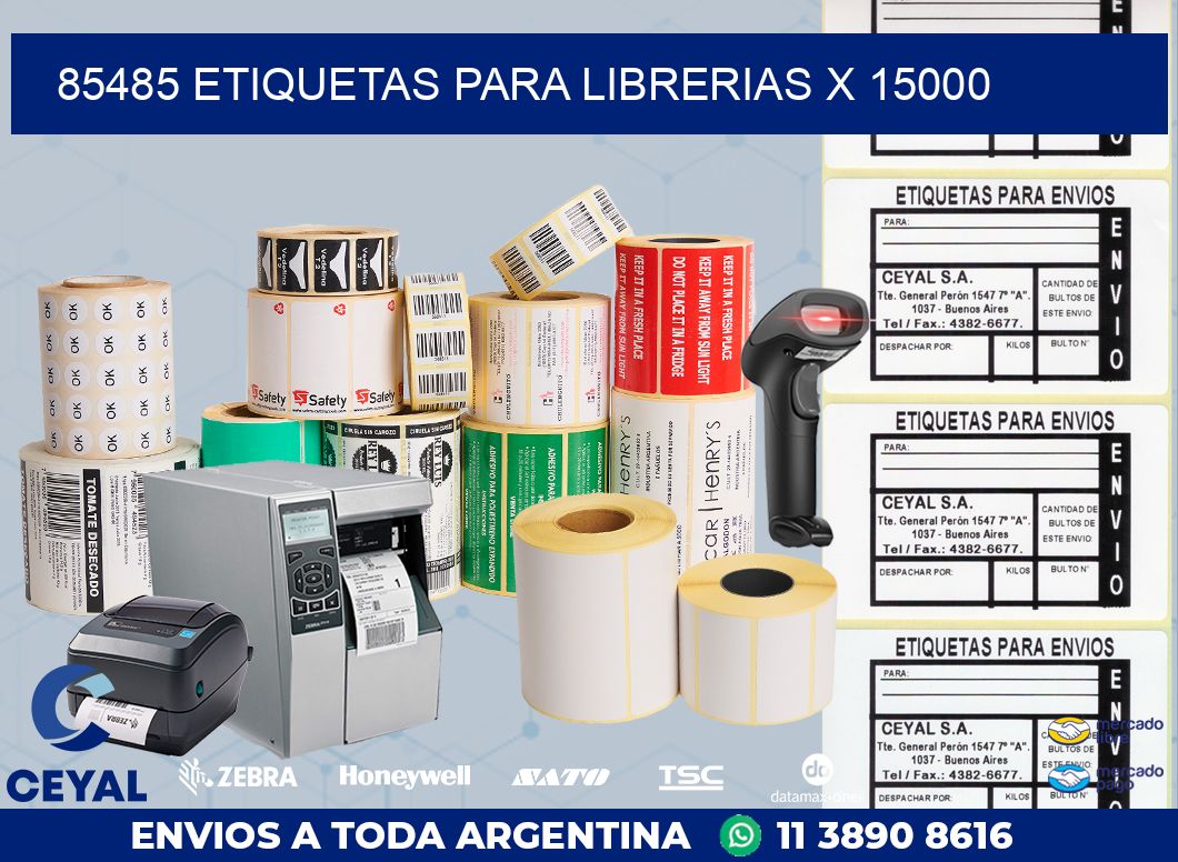 85485 ETIQUETAS PARA LIBRERIAS X 15000