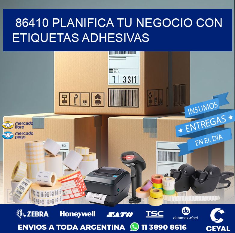 86410 PLANIFICA TU NEGOCIO CON ETIQUETAS ADHESIVAS