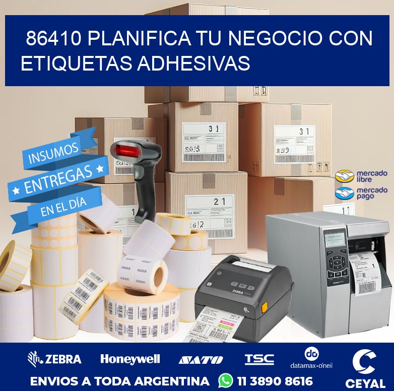 86410 PLANIFICA TU NEGOCIO CON ETIQUETAS ADHESIVAS
