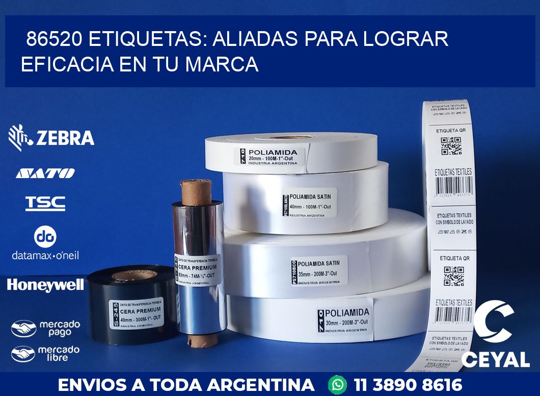 86520 ETIQUETAS: ALIADAS PARA LOGRAR EFICACIA EN TU MARCA
