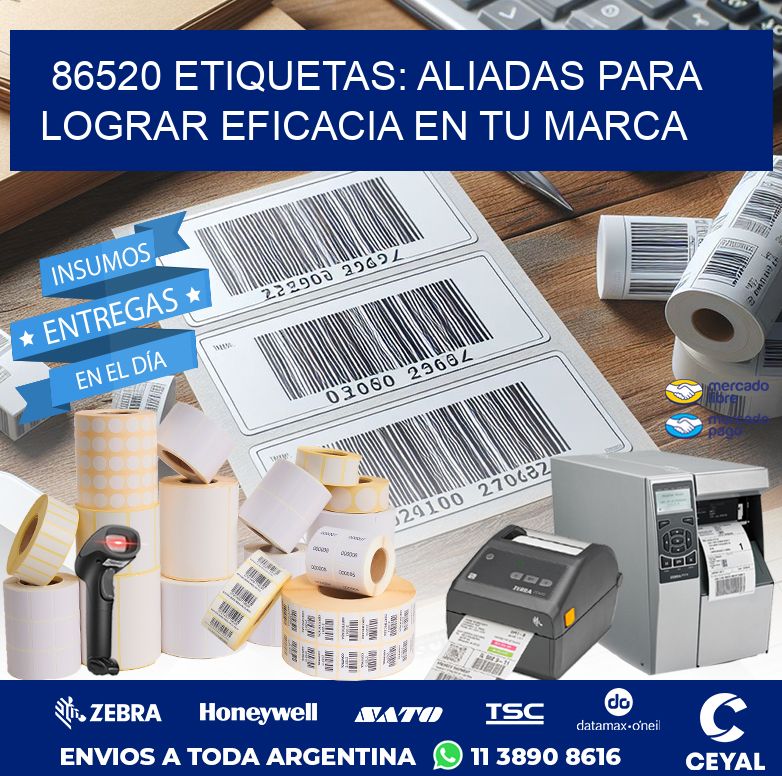 86520 ETIQUETAS: ALIADAS PARA LOGRAR EFICACIA EN TU MARCA