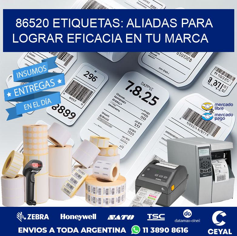 86520 ETIQUETAS: ALIADAS PARA LOGRAR EFICACIA EN TU MARCA