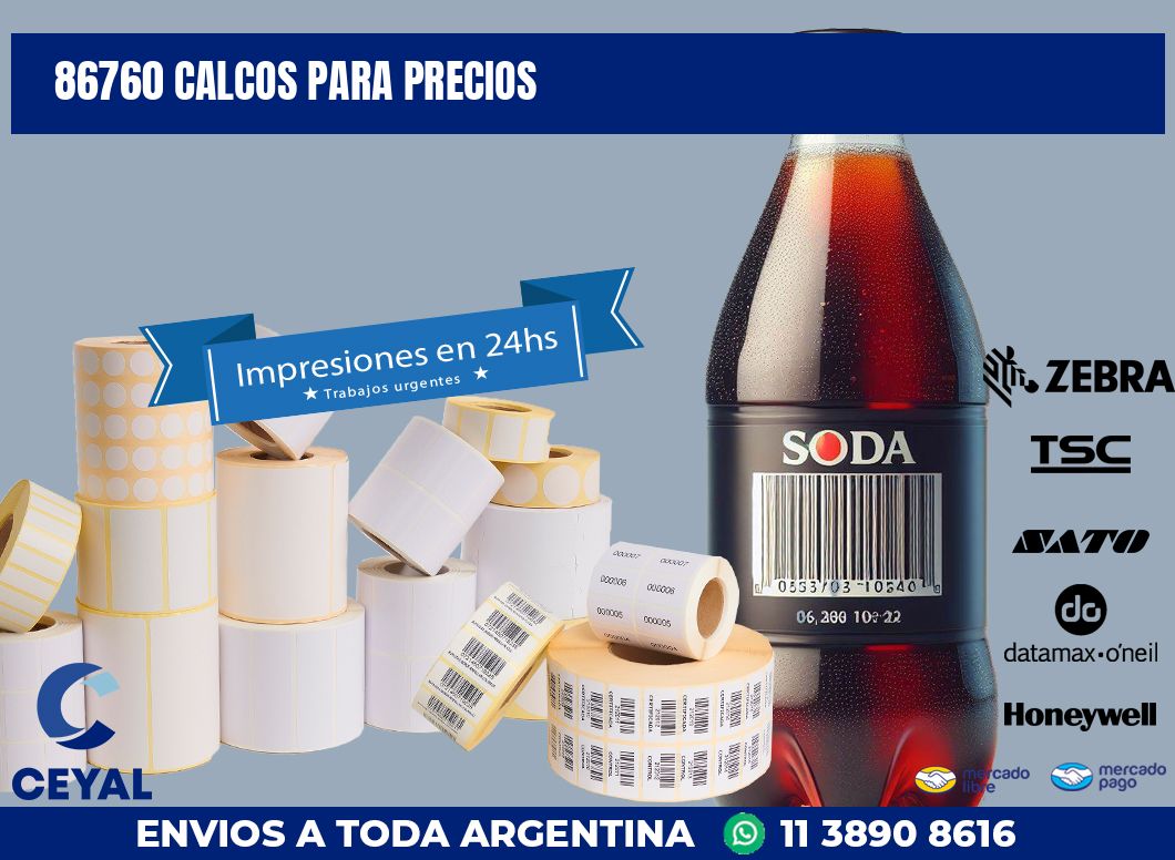 86760 CALCOS PARA PRECIOS