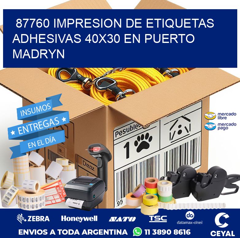87760 IMPRESION DE ETIQUETAS ADHESIVAS 40X30 EN PUERTO MADRYN