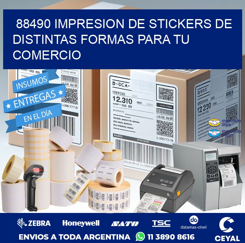 88490 IMPRESION DE STICKERS DE DISTINTAS FORMAS PARA TU COMERCIO