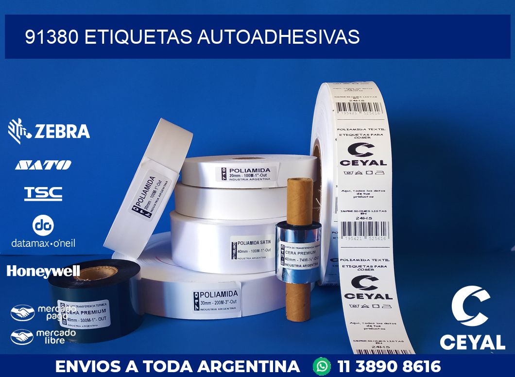 91380 ETIQUETAS AUTOADHESIVAS