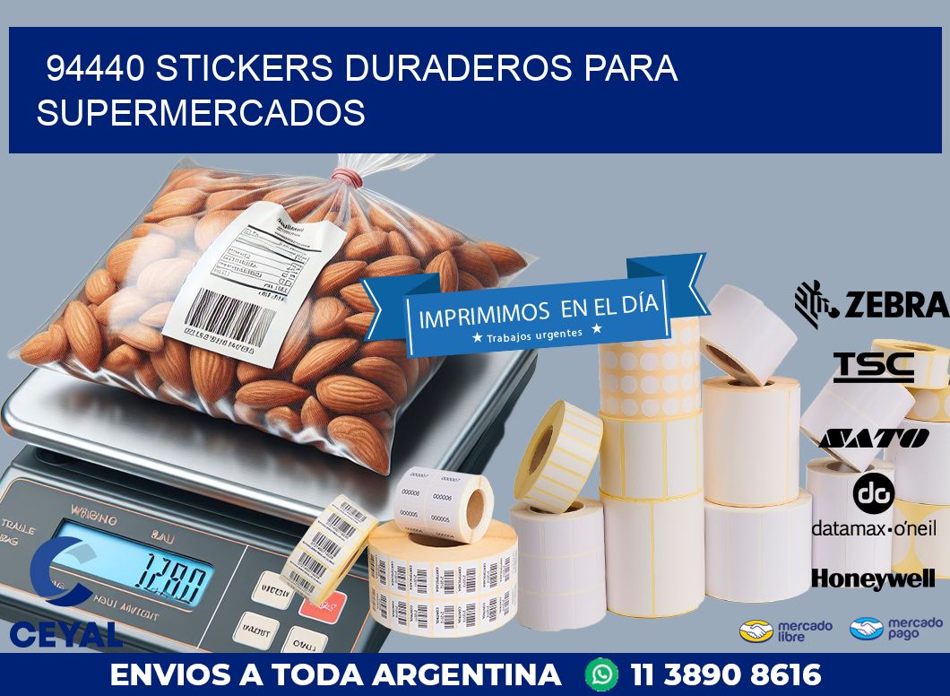 94440 STICKERS DURADEROS PARA SUPERMERCADOS
