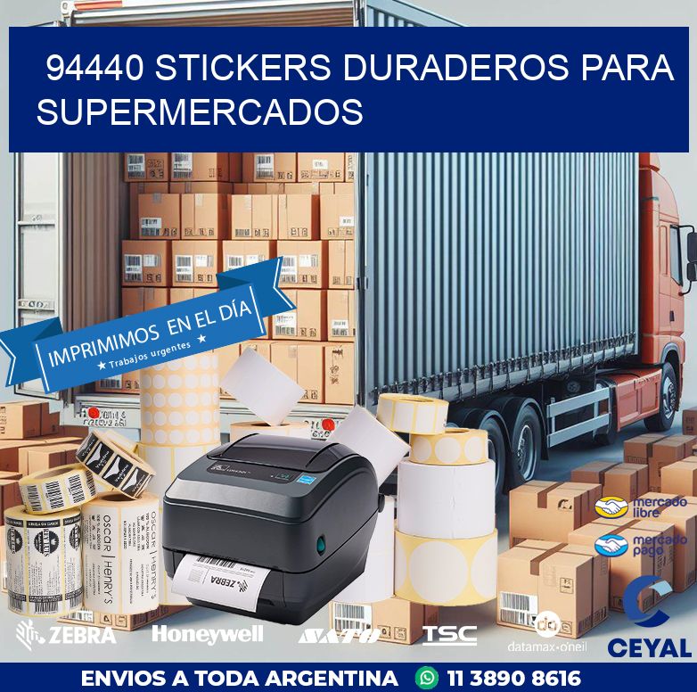 94440 STICKERS DURADEROS PARA SUPERMERCADOS