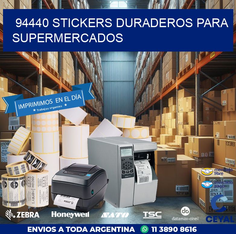 94440 STICKERS DURADEROS PARA SUPERMERCADOS
