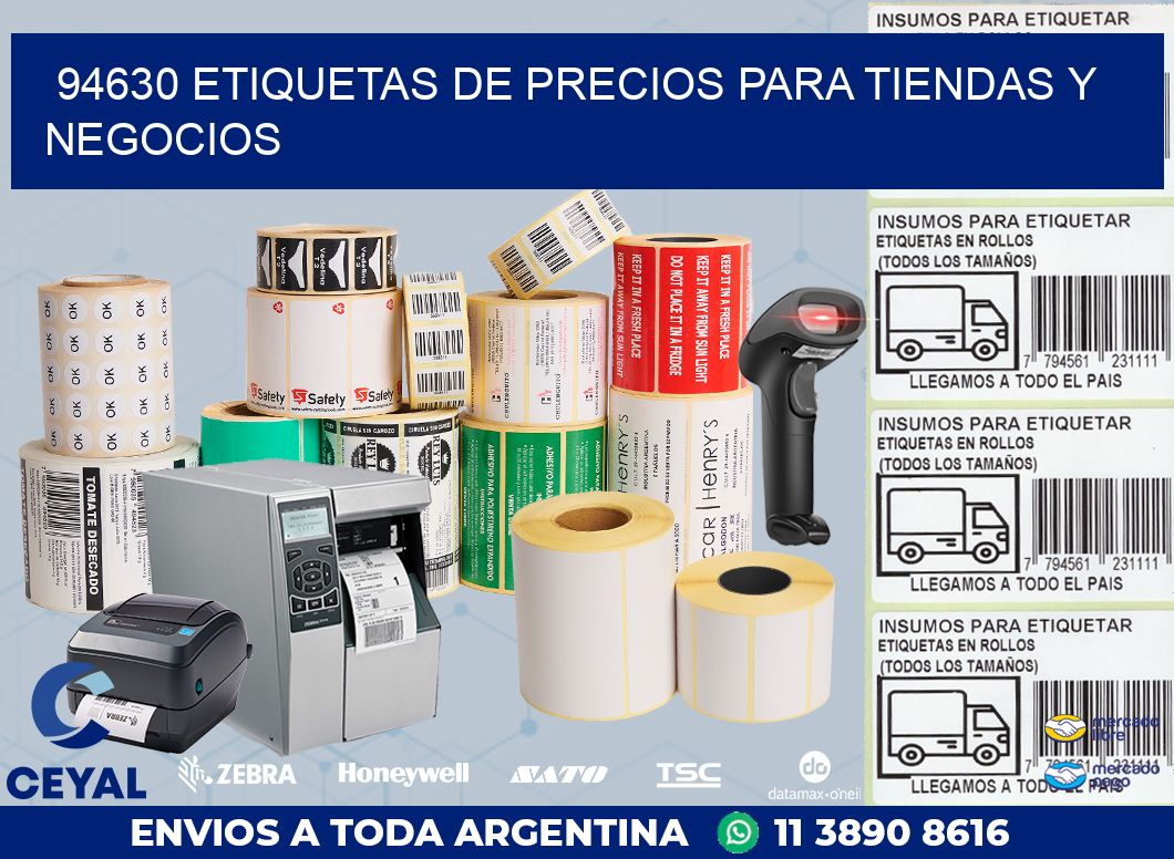 94630 ETIQUETAS DE PRECIOS PARA TIENDAS Y NEGOCIOS