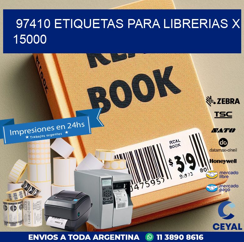 97410 ETIQUETAS PARA LIBRERIAS X 15000