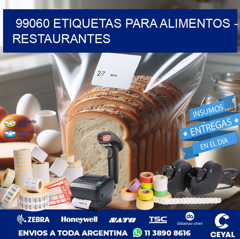 99060 ETIQUETAS PARA ALIMENTOS - RESTAURANTES