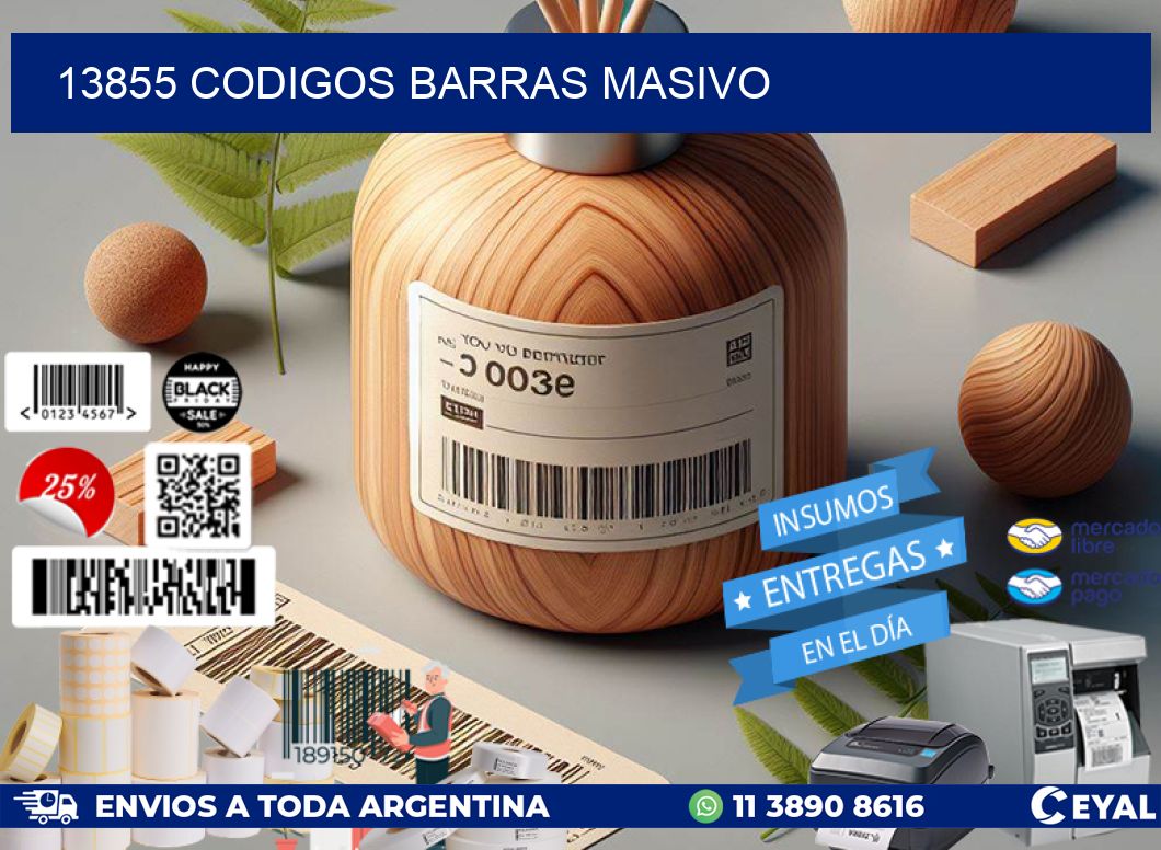 13855 CODIGOS BARRAS MASIVO