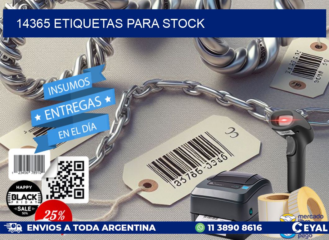 14365 ETIQUETAS PARA STOCK