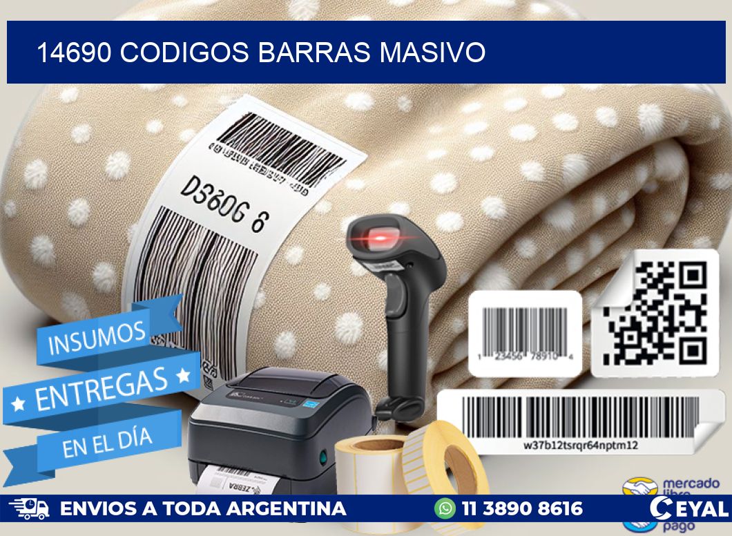 14690 CODIGOS BARRAS MASIVO