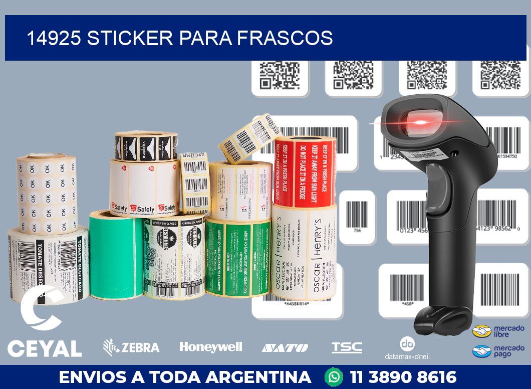 14925 STICKER PARA FRASCOS