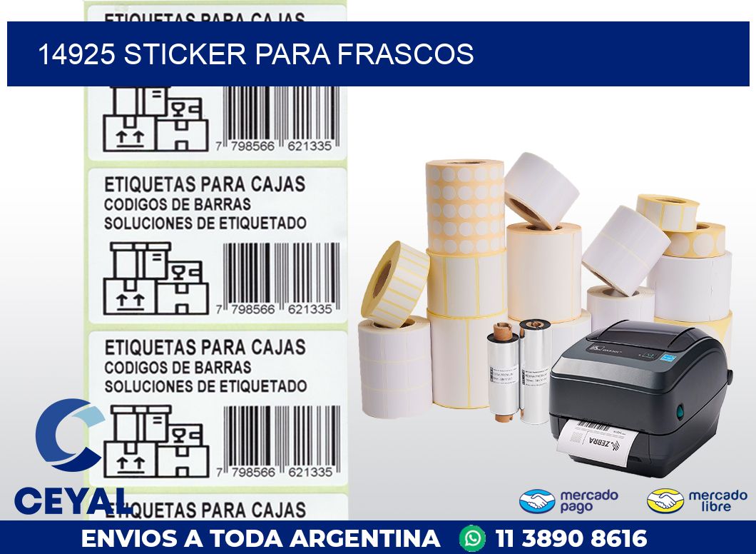 14925 STICKER PARA FRASCOS