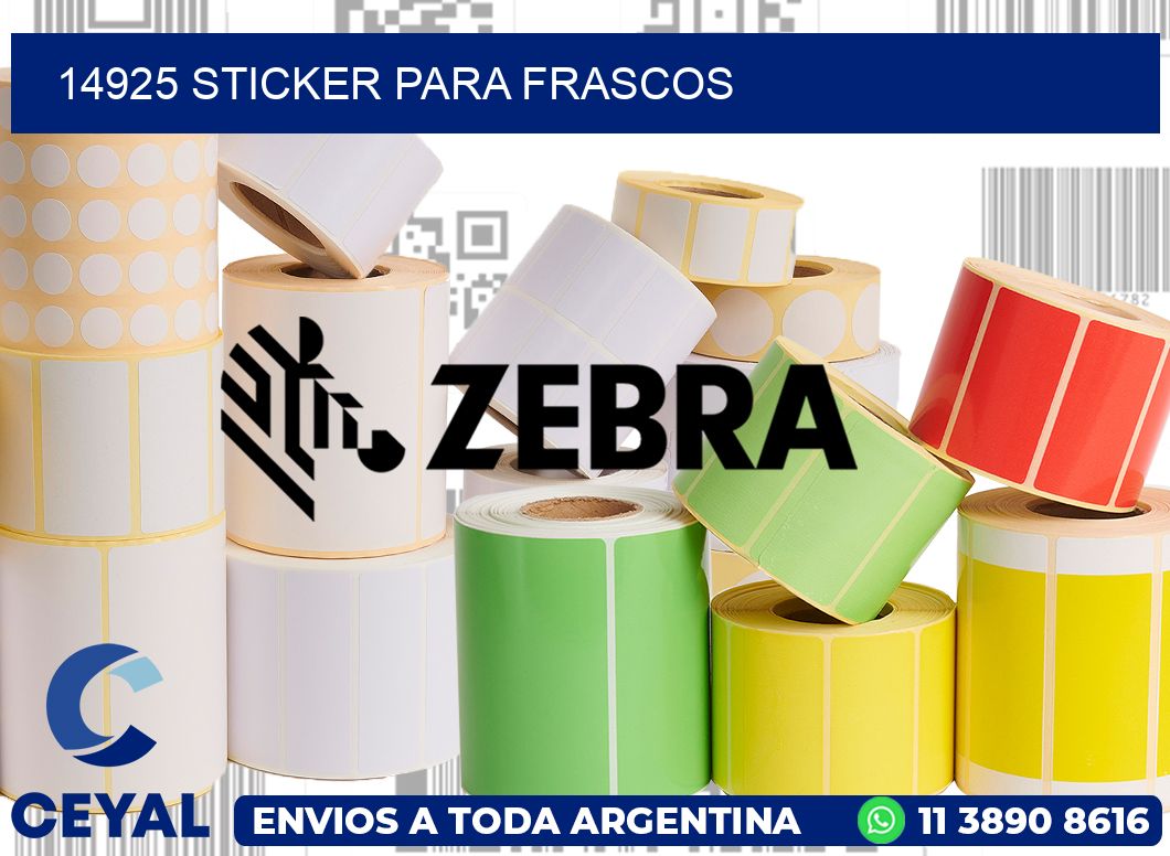 14925 STICKER PARA FRASCOS