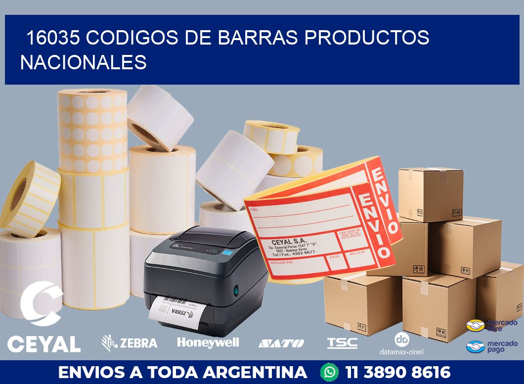16035 codigos de barras productos nacionales