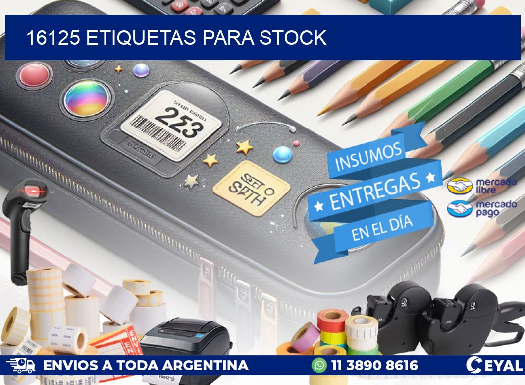 16125 ETIQUETAS PARA STOCK