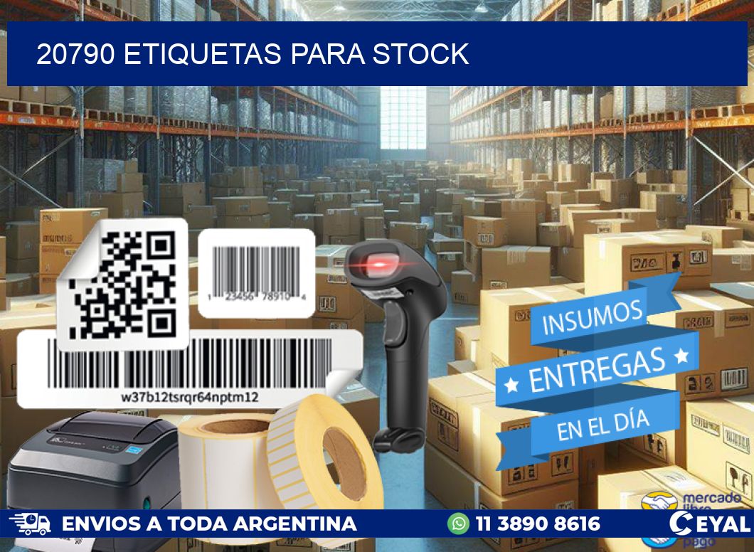 20790 ETIQUETAS PARA STOCK
