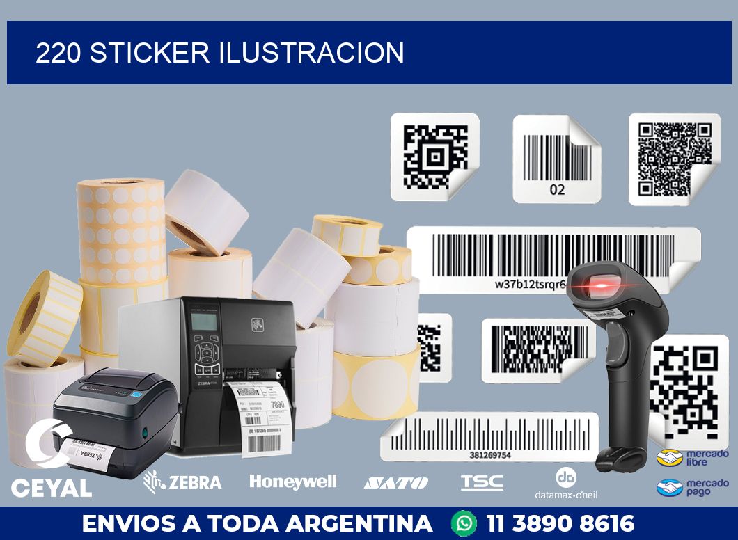220 STICKER ILUSTRACION