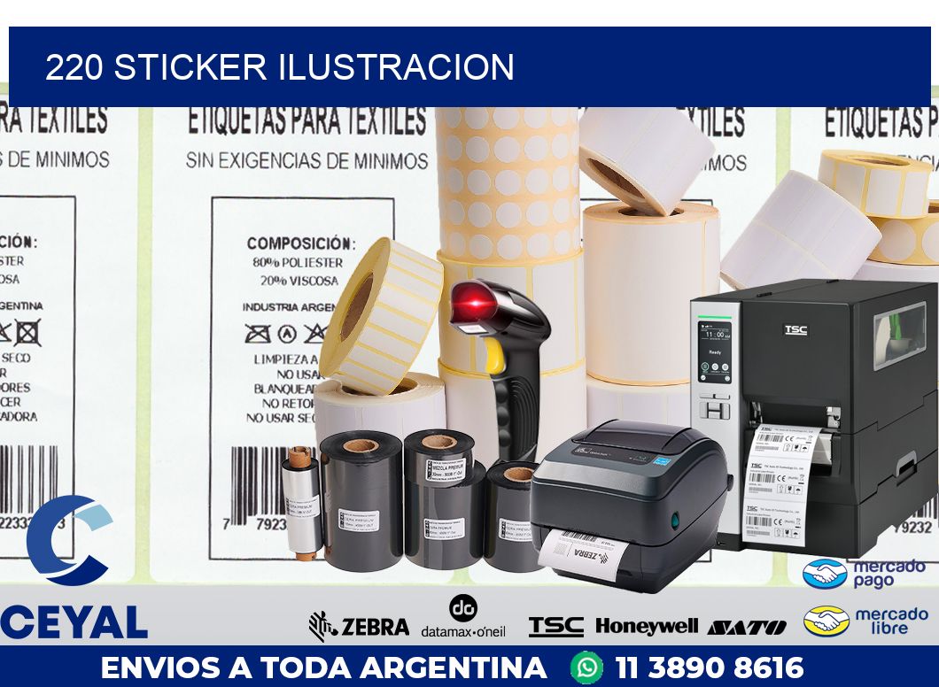 220 STICKER ILUSTRACION