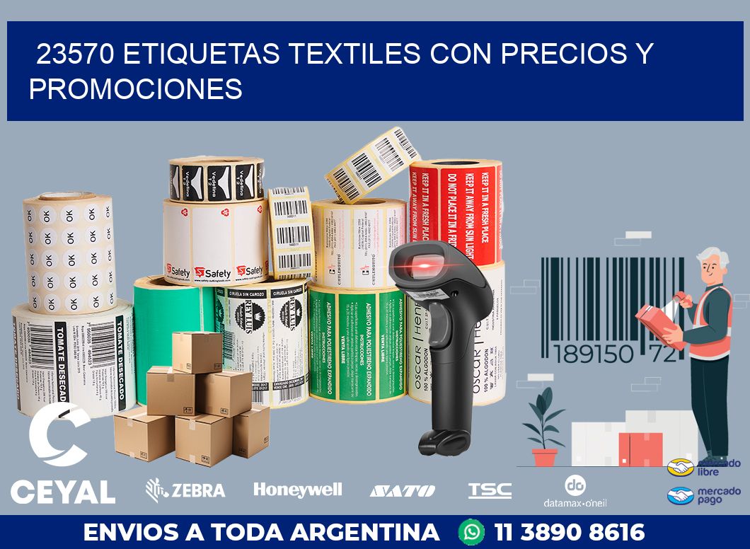 23570 ETIQUETAS TEXTILES CON PRECIOS Y PROMOCIONES