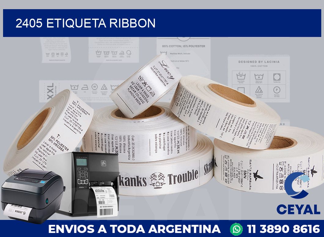 2405 etiqueta ribbon