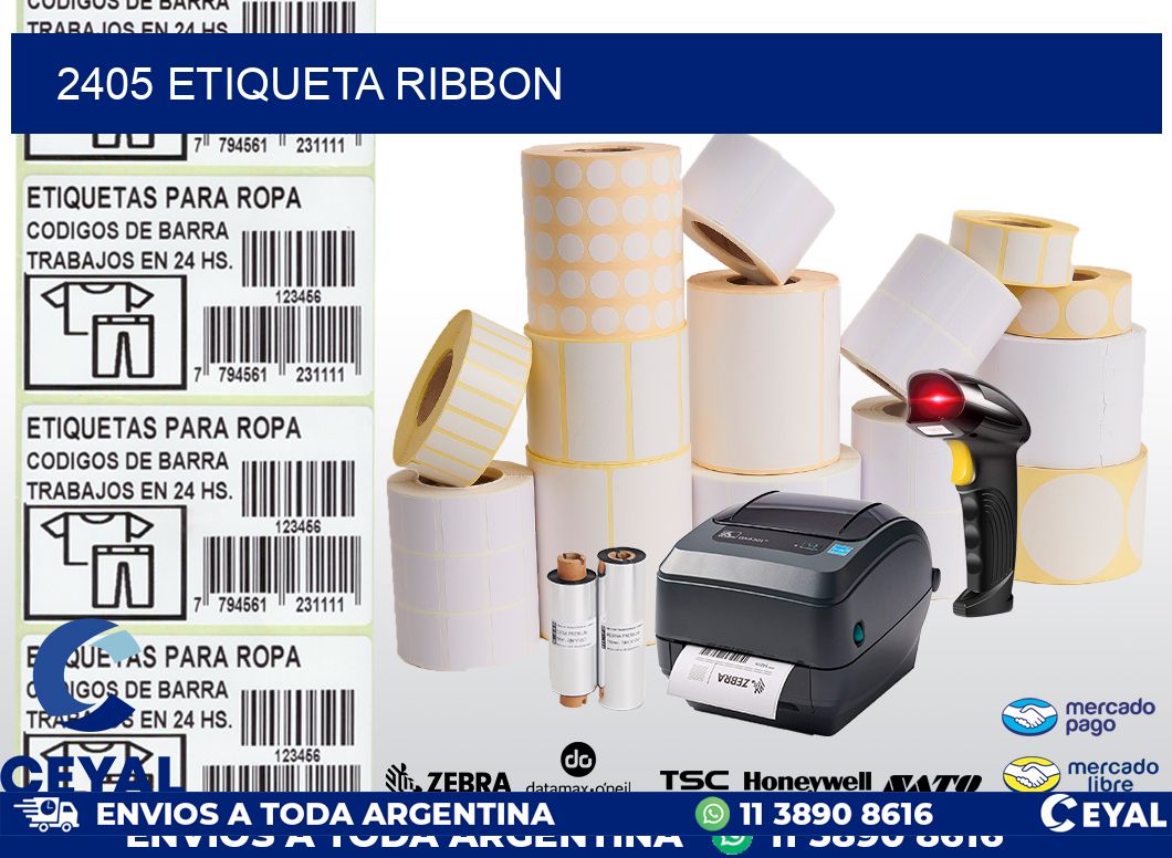 2405 etiqueta ribbon