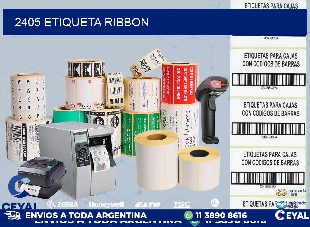 2405 etiqueta ribbon