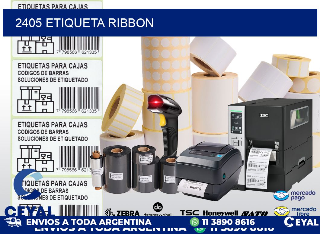 2405 etiqueta ribbon