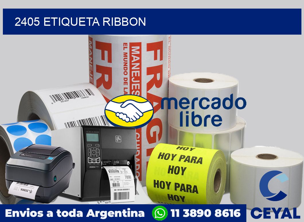 2405 etiqueta ribbon