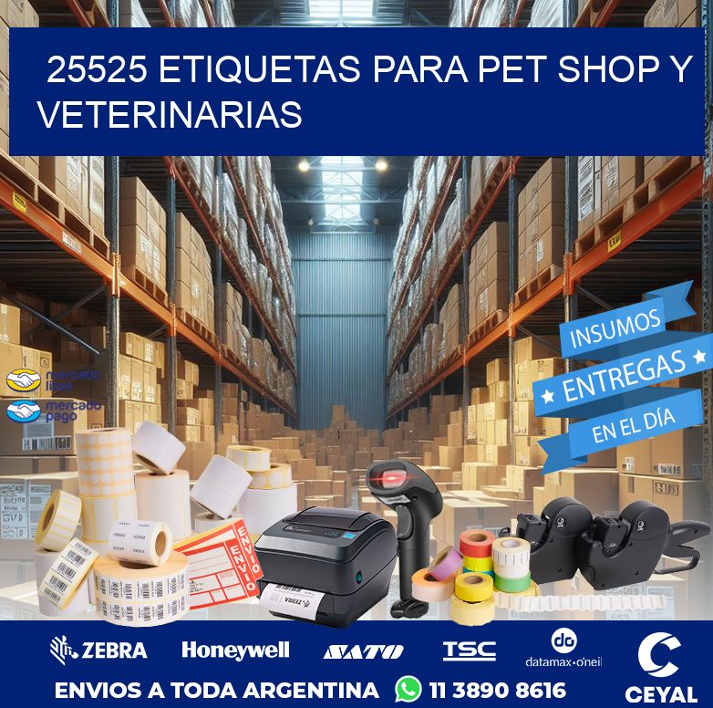 25525 ETIQUETAS PARA PET SHOP Y VETERINARIAS