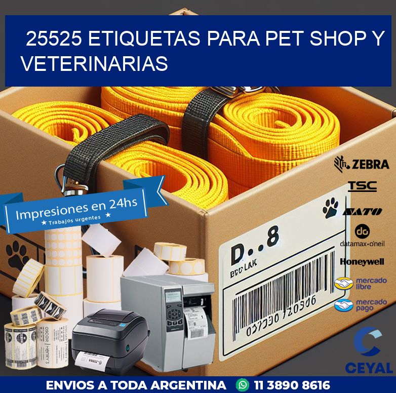25525 ETIQUETAS PARA PET SHOP Y VETERINARIAS