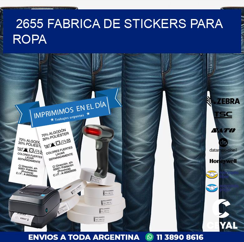Stickers En Ropa 2655 FABRICA DE STICKERS PARA ROPA | Zebra Etiquetadora