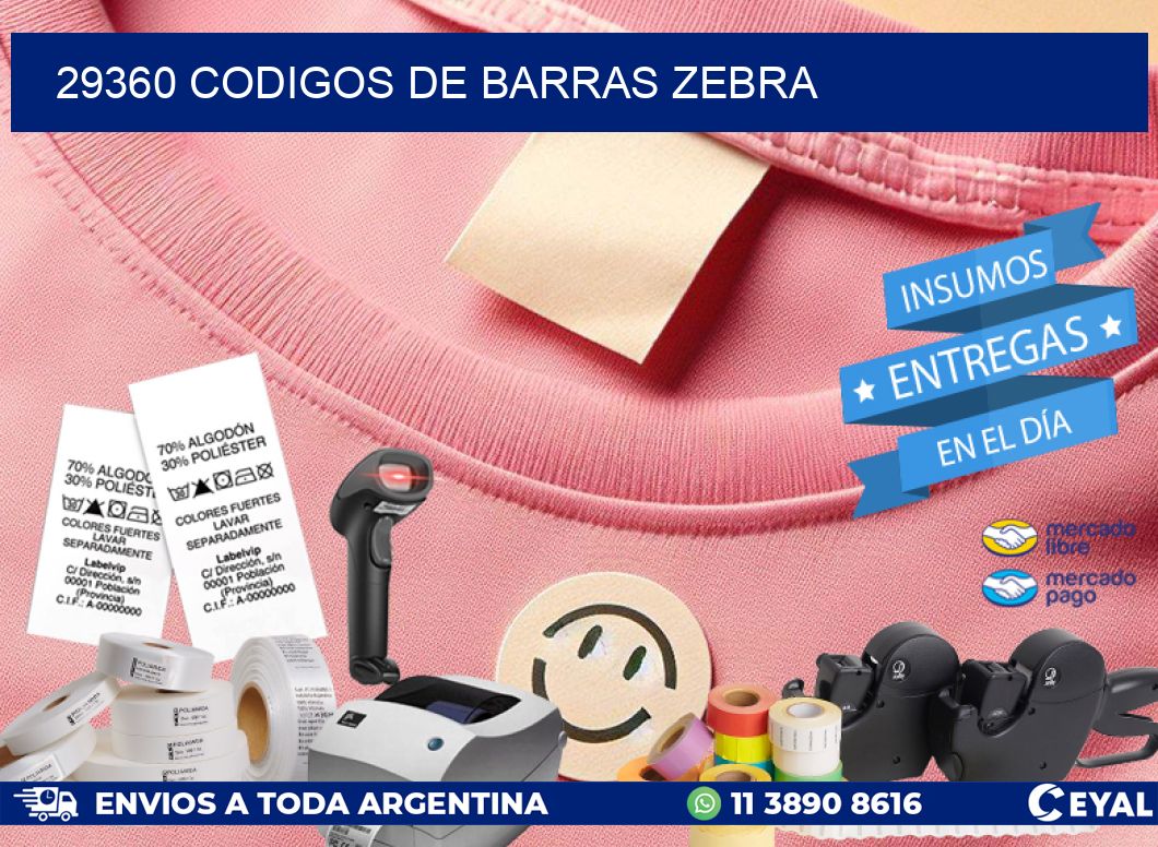 29360 codigos de barras zebra