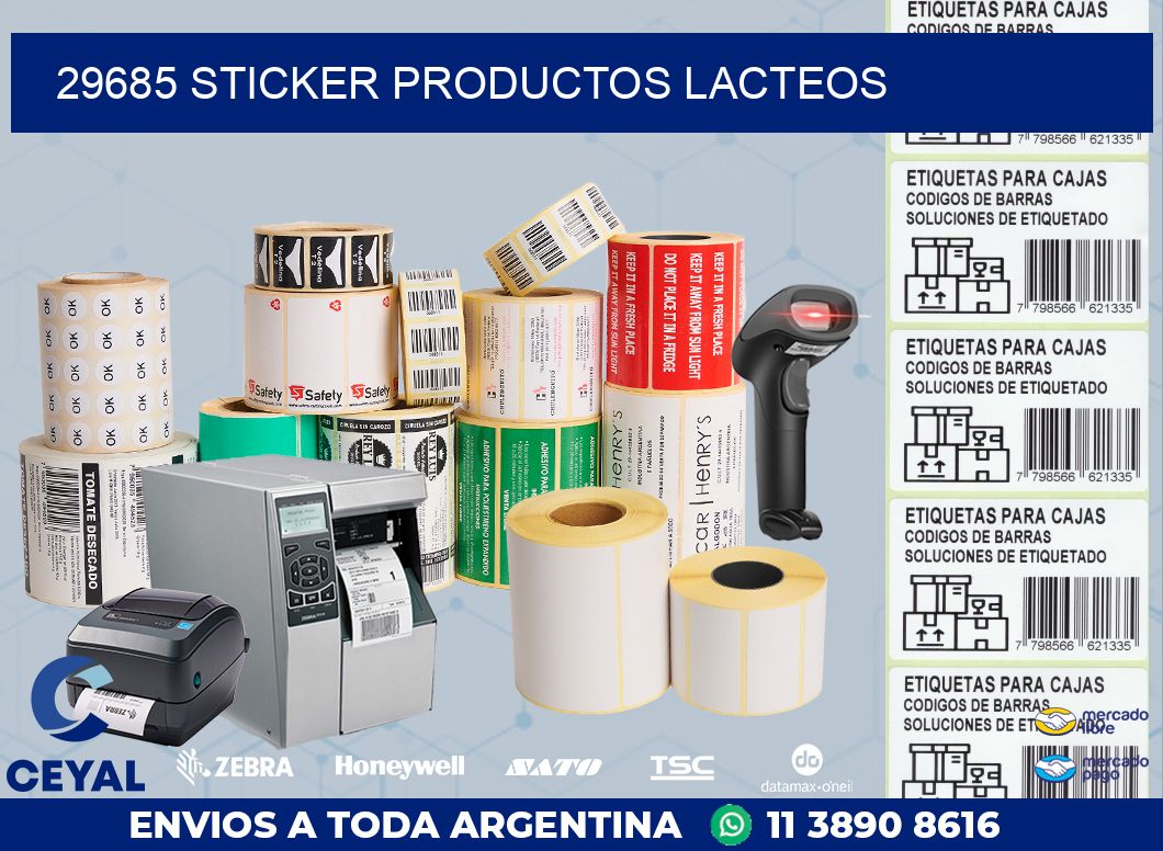 29685 STICKER PRODUCTOS LACTEOS