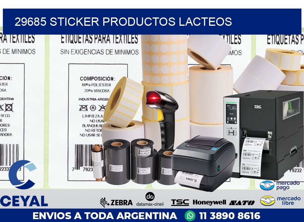 29685 STICKER PRODUCTOS LACTEOS