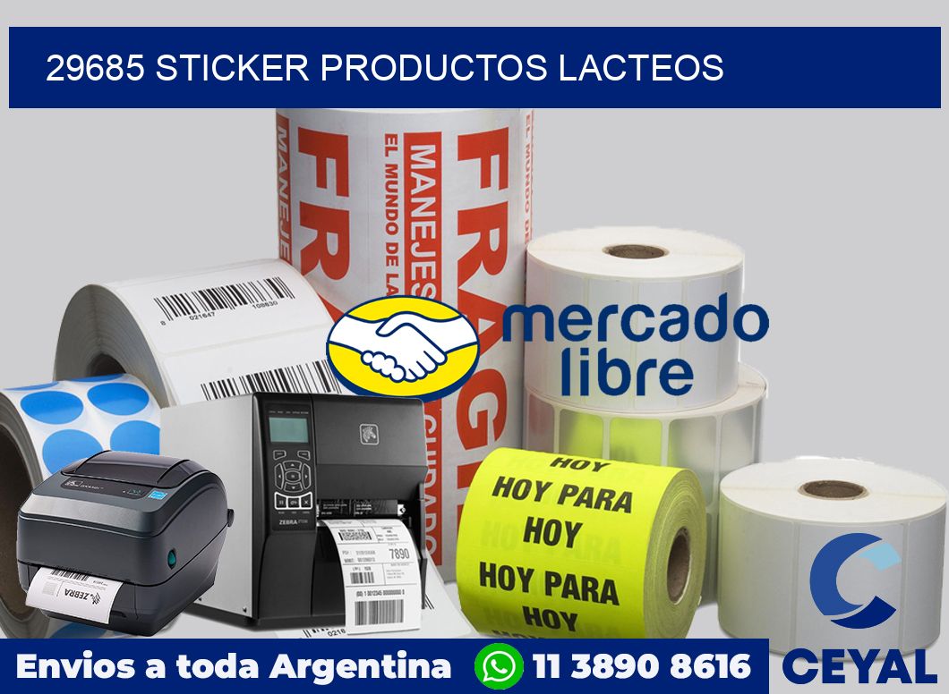 29685 STICKER PRODUCTOS LACTEOS