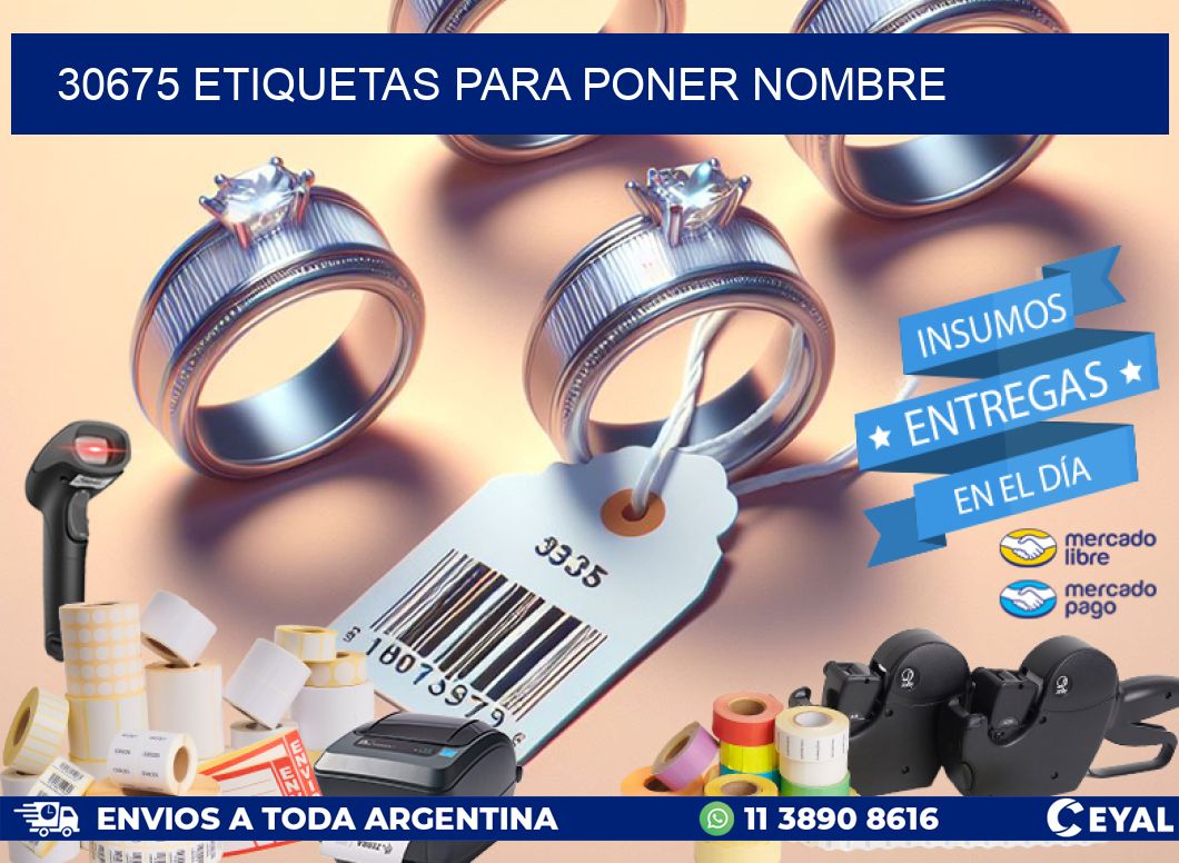 30675 ETIQUETAS PARA PONER NOMBRE