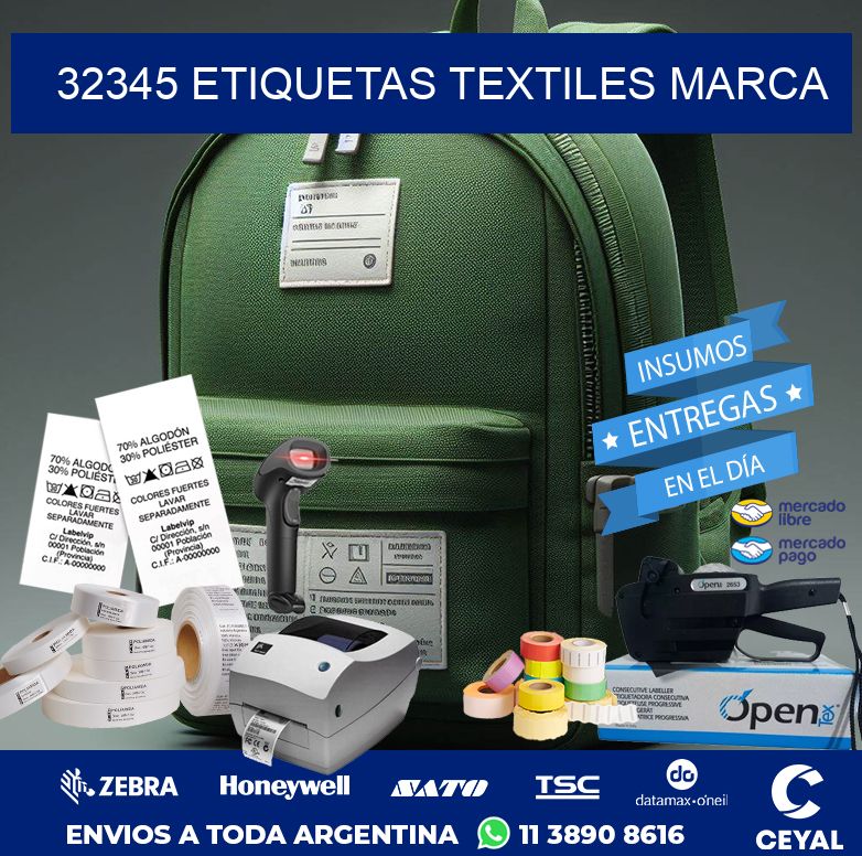 32345 ETIQUETAS TEXTILES MARCA