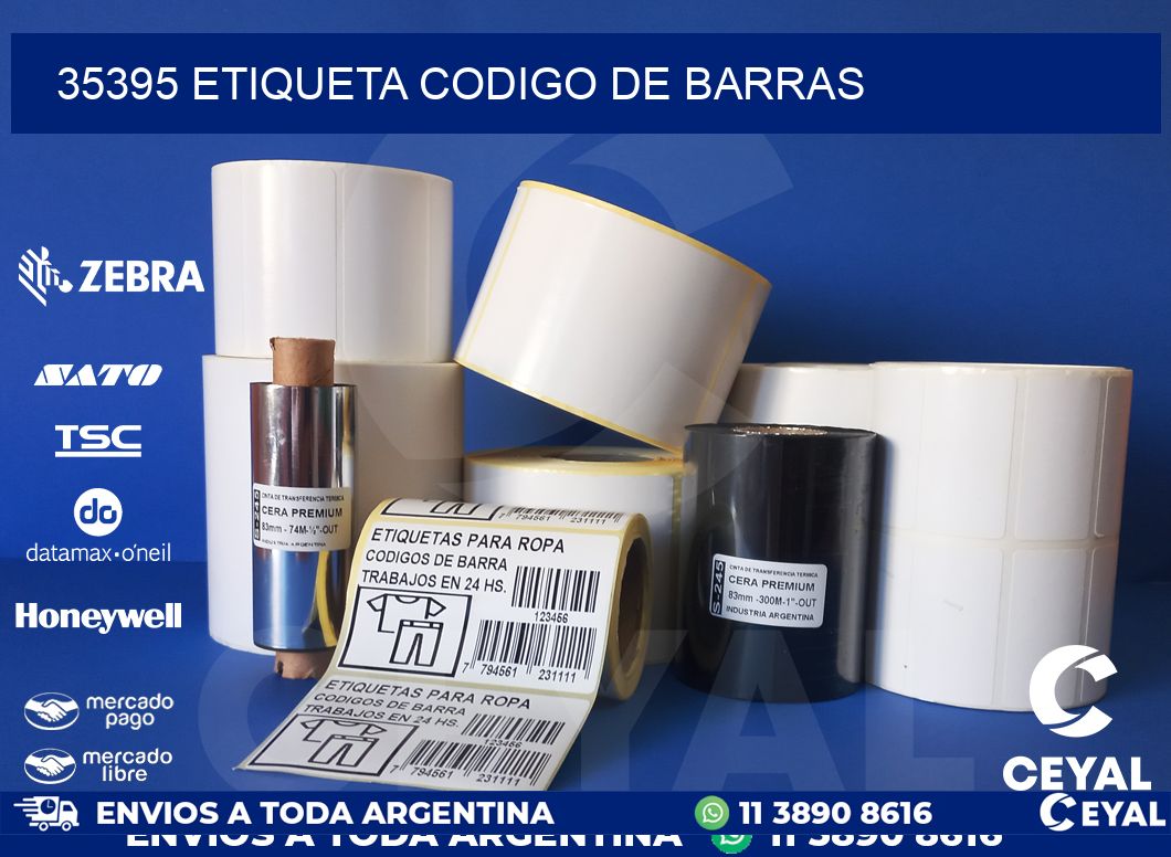 35395 etiqueta codigo de barras