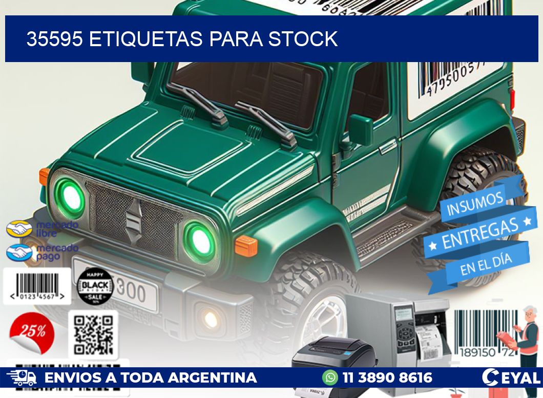 35595 ETIQUETAS PARA STOCK