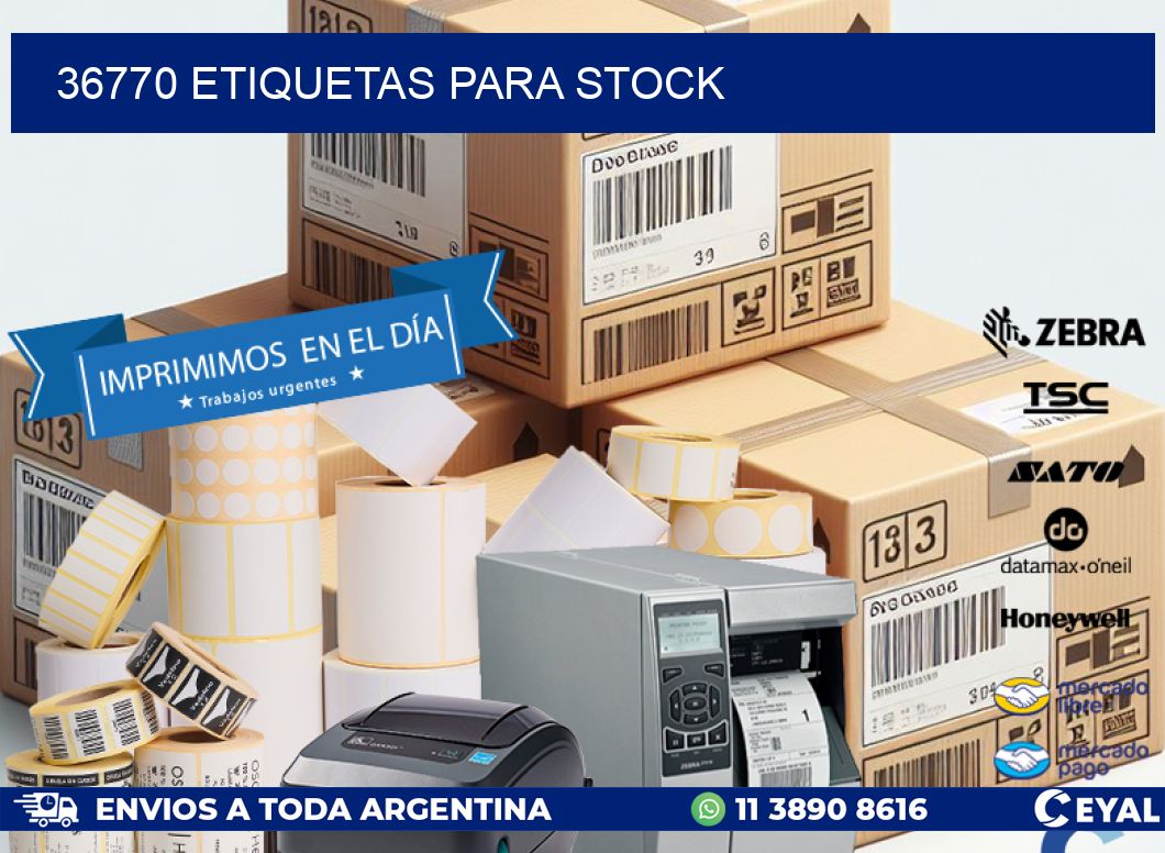 36770 ETIQUETAS PARA STOCK